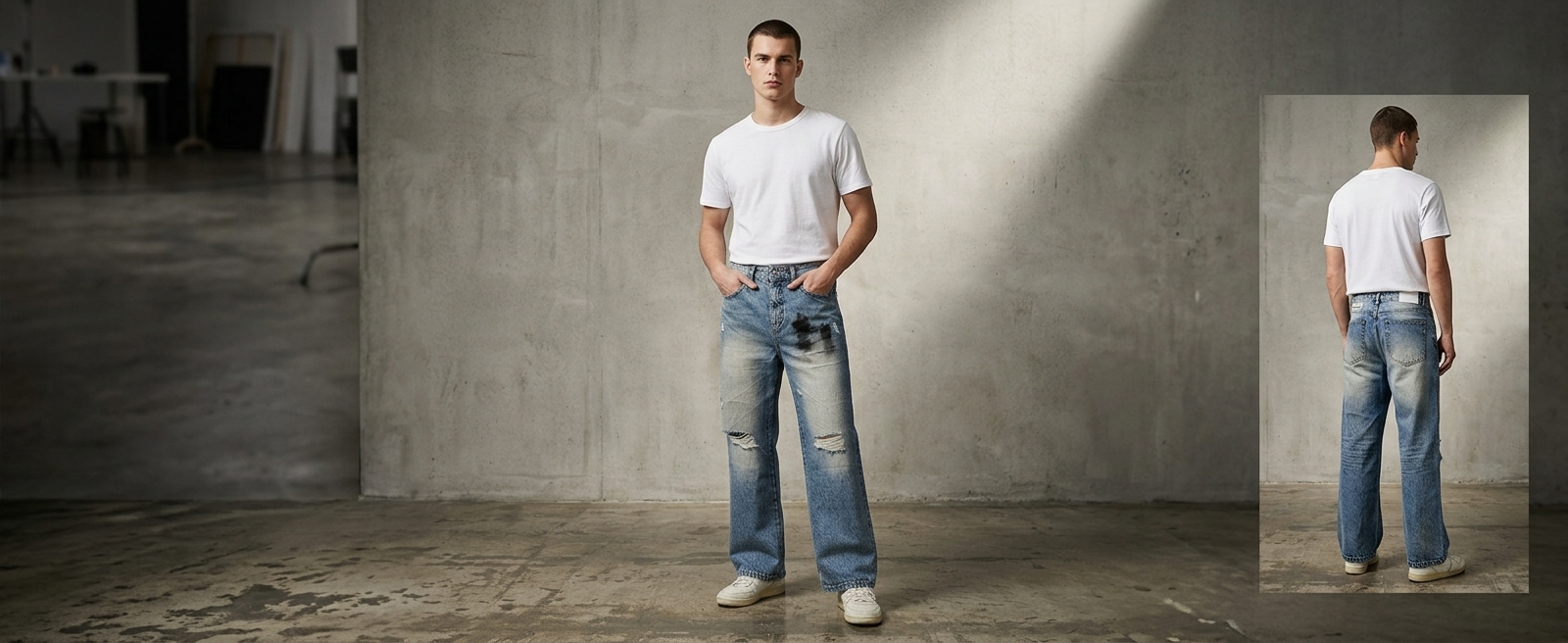 Men's Discharge Jeans