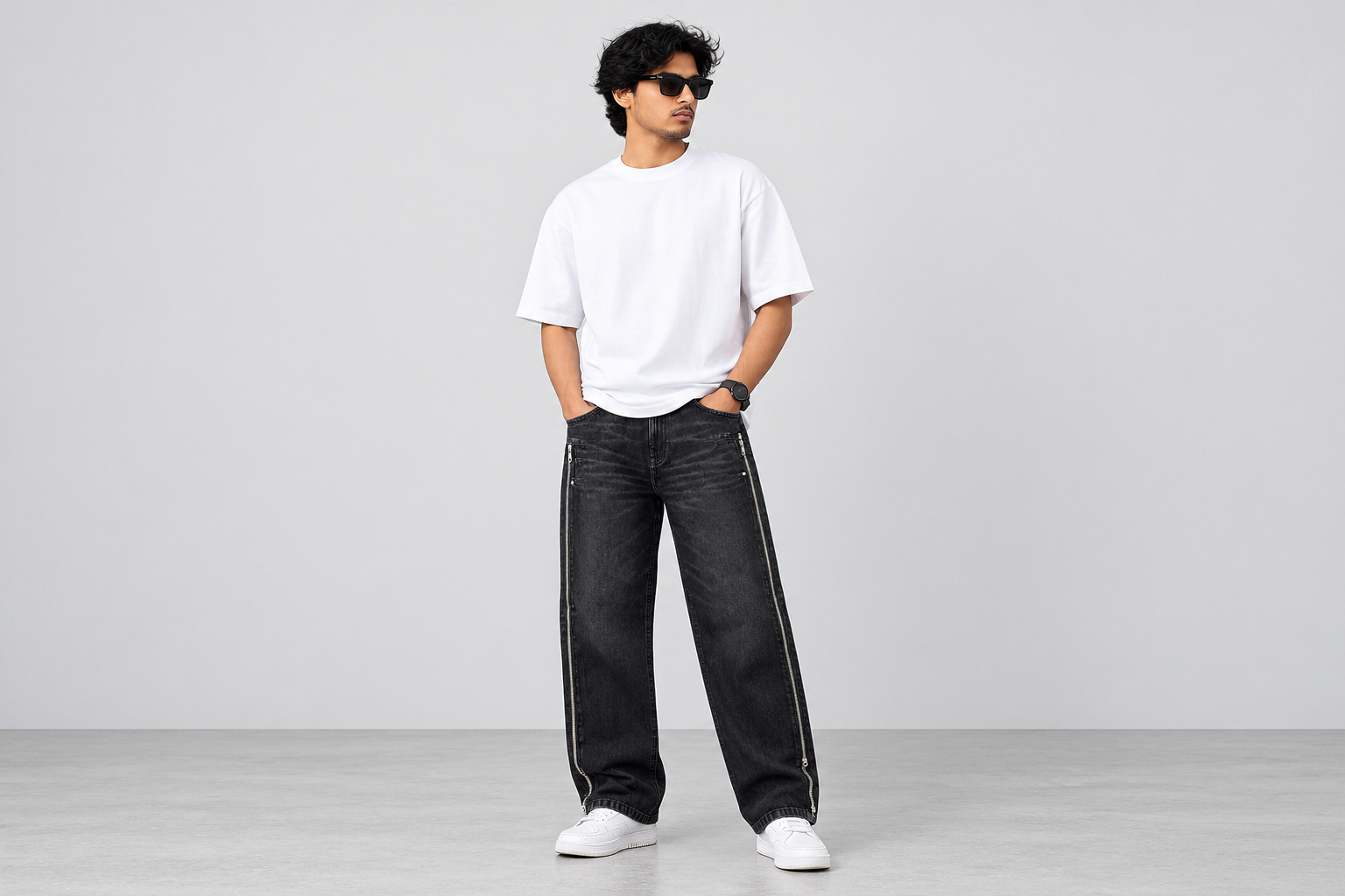 Men's zip out washable Jeans